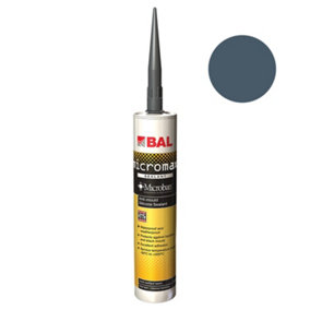 BAL Micromax Sealant, Storm Grey Anti-mould Silicone, 310ml