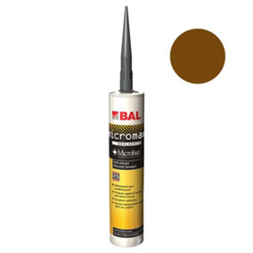 BAL Micromax Sealant, Walnut Anti-mould Silicone, 310ml