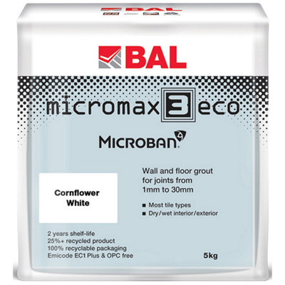 BAL Micromax3 ECO Antimicrobial Wall & Floor Cornflower Grout, 5kg