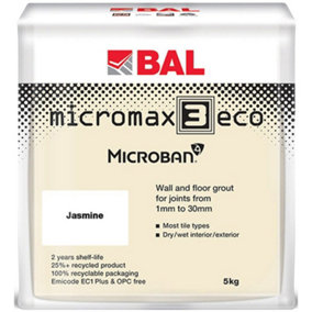 BAL Micromax3 ECO Antimicrobial Wall & Floor Jasmine Grout, 5kg