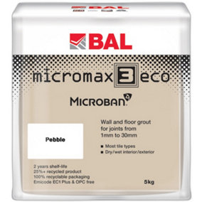 BAL Micromax3 ECO Antimicrobial Wall & Floor Pebble Grout, 5kg