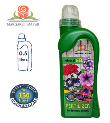 BALCONY PLANTS FLOURISH, MINERAL GEL FERTILIZER - 0.5L - BLOOMS AND VITALITY BOOST