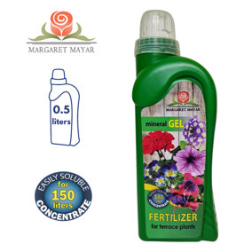 BALCONY PLANTS FLOURISH, MINERAL GEL FERTILIZER - 0.5L - BLOOMS AND VITALITY BOOST