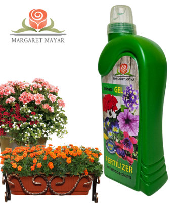 BALCONY PLANTS FLOURISH, MINERAL GEL FERTILIZER - 1L - BLOOMS AND VITALITY BOOST