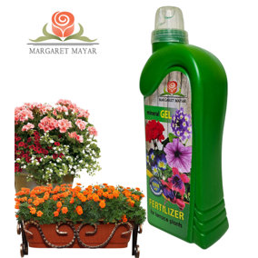 BALCONY PLANTS FLOURISH, MINERAL GEL FERTILIZER - 1L - BLOOMS AND VITALITY BOOST