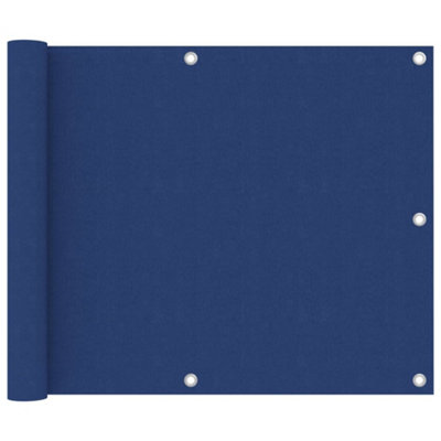 Balcony Screen Blue 75x600 cm Oxford Fabric