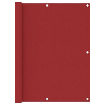 Balcony Screen Red 120x400 cm Oxford Fabric