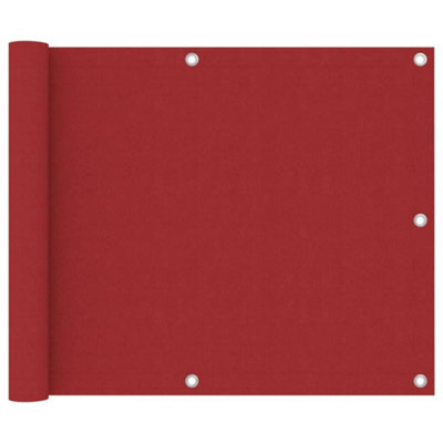 Balcony Screen Red 75x300 cm Oxford Fabric
