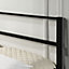 BALDOCK MODERN BLACK SMALL DOUBLE METAL BED FRAME