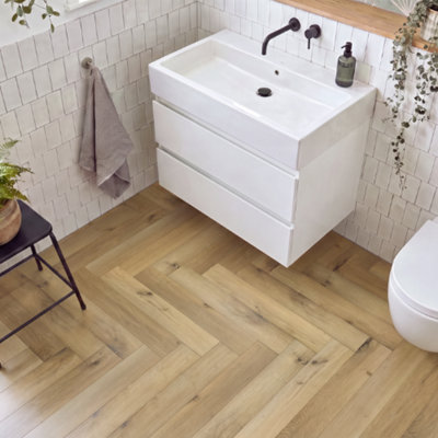 Balento Islands SPC Waterproof Vinyl Flooring, Bay Island Herringbone ...