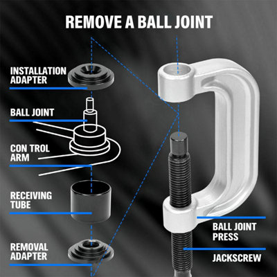 Ball Joint Press Service Tool 21Pcs Auto Repair Remover Install Adapter
