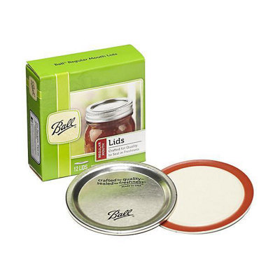 Ball Replacement Regular Mouth Jar Lids Pack of 12 Durable Sealing Lids 1440004000