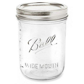 Ball WM 473ml Jar 6-Pack - Premium Glass Jars for Preserving