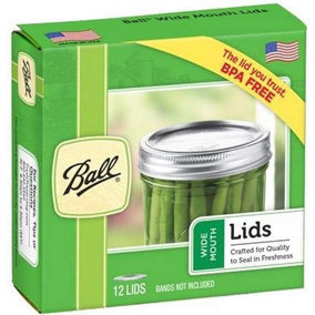 Ball WM Lids 12-Pack - High-Quality Canning Jar Lids for Preserving