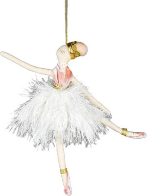 Ballerina White 14x20cm - Christmas Hanging Decoration Price Comparisons | Compare The Build