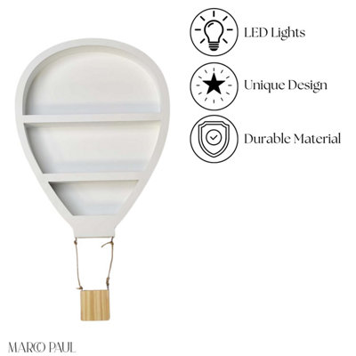 Balloon Wall Shelf with LED Lights - 7