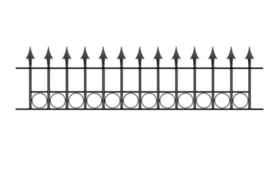 Buy Balmoral Premium Spear Top Railing Panel w/ Rings Fits Opening ...