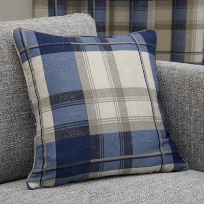 Balmoral Tartan Warm Woven Check 100% Cotton Filled Cushion