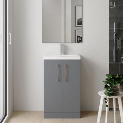 Balterley Bramshall Compact Bathroom Cloakroom Vanity Basin Unit with ...