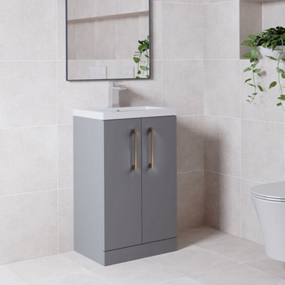 Balterley Bramshall Compact Bathroom Cloakroom Vanity Basin Unit with ...