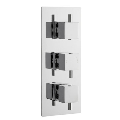 Balterley Contemporary Square Concealed Triple Thermostatic Shower ...