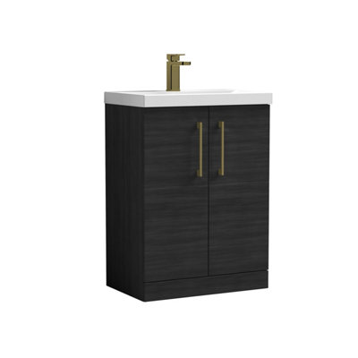 Balterley Level Contemporary Bathroom Floor Standing 2-Door Vanity Unit ...
