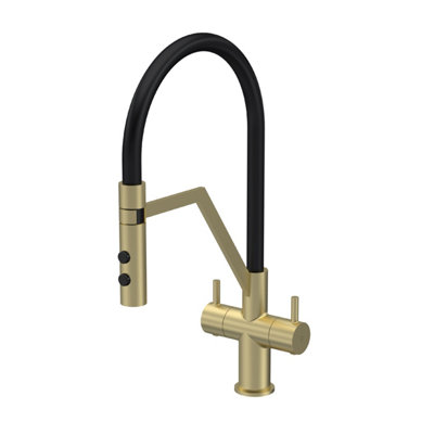 Balterley Rana Modern Kitchen Mono Mixer Tap with Dual Lever Handles ...
