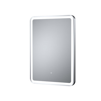 Balterley Rectangular Framed LED Touch Sensor Mirror with Demister ...