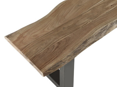 Baltic Live Edge Large Bench - Metal/Acacia Solid Wood - L40 x W175 x H45 cm