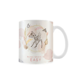 Bambi Being Brave Is Easy Mug White (One Size)