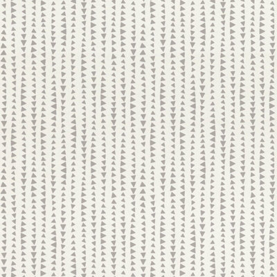 Bambino XVIII Triangles Wallpaper White / Grey Rasch 249170