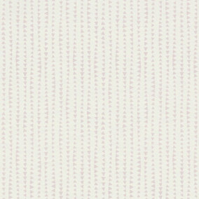 Bambino XVIII Triangles Wallpaper White / Pink Rasch 249149