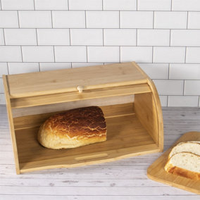 Bamboo Bread Bin,  Kitchen Food Storage Container