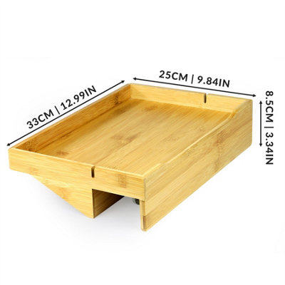Bamboo Clip-On Bedside Shelf - M&W