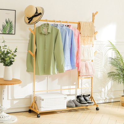 Coat hanging rod sales