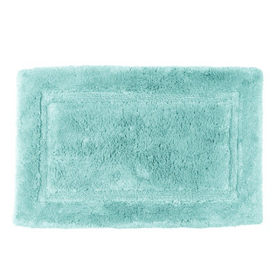 Bamboo Cotton Non-Slip Bath Mat - Duckegg