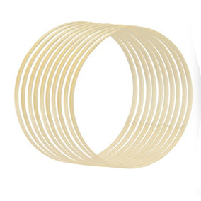Bamboo Craft Rings - Set of 10