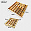 Bamboo Cutlery Tray Expandable Drawer Organiser Storage Compartment Utensil