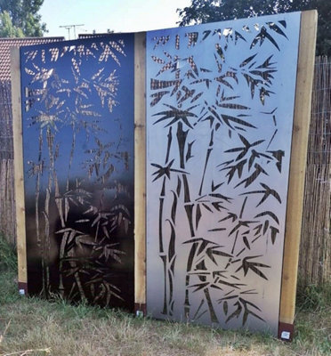 Bamboo Decorative Screen Wall Art  1.8m Tall - 3