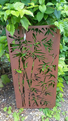 Bamboo Decorative Screen Wall Art Plaque 780mm Tall