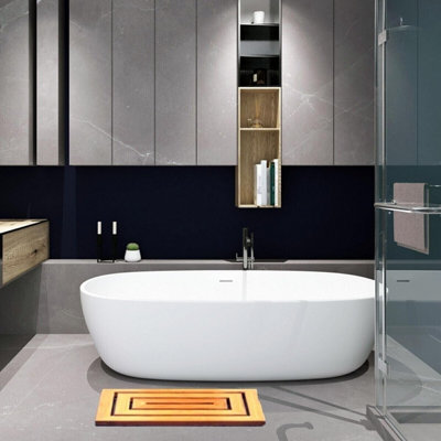 Bamboo Duckboard Shower Mat 58 x 35cm - 4