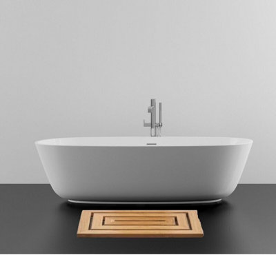 Bamboo Duckboard Shower Mat 58 x 35cm - 5