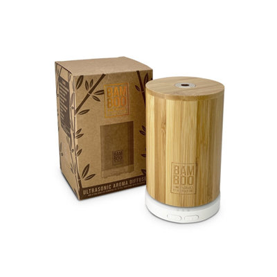 Bamboo Electric Essential Oil Aroma Diffuser - USB Powered with LED ...