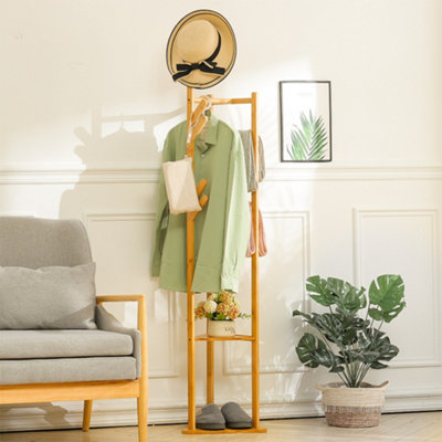 Coat rack bamboo sale