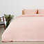 Bamboo & French Linen Complete Bedding Set Himalayan Pink UK King
