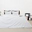 Bamboo & French Linen Complete Bedding Set Silver Lining Grey UK Single