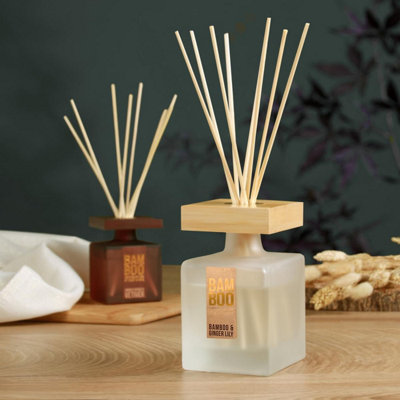 Bamboo & Ginger Lily Fragrance Diffuser -140ml - Up to 16 Weeks of ...