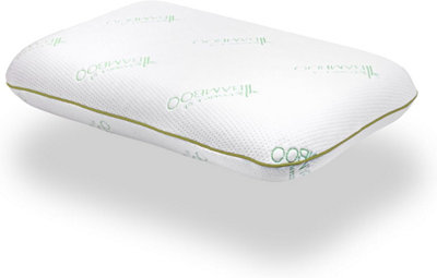 Bamboo Memory Laytech Foam Pillow for Side, Stomach and Back Sleepers, Orthopaedic, Neck Support, Soft Breathable Cover, Original