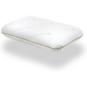 Bamboo Memory Laytech Foam Pillow for Side, Stomach and Back Sleepers, Orthopaedic, Neck Support, Soft Breathable Cover, Original