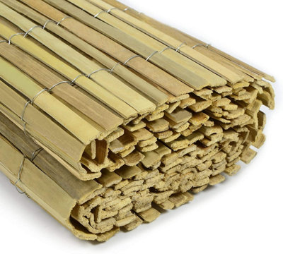 Bamboo Screening Roll Natural Fence Panel Outdoor Garden 1.5m x 4m